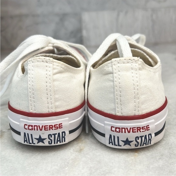 Converse Chuck Taylor All Star Low Top White Sneakers - Picture 11 of 13